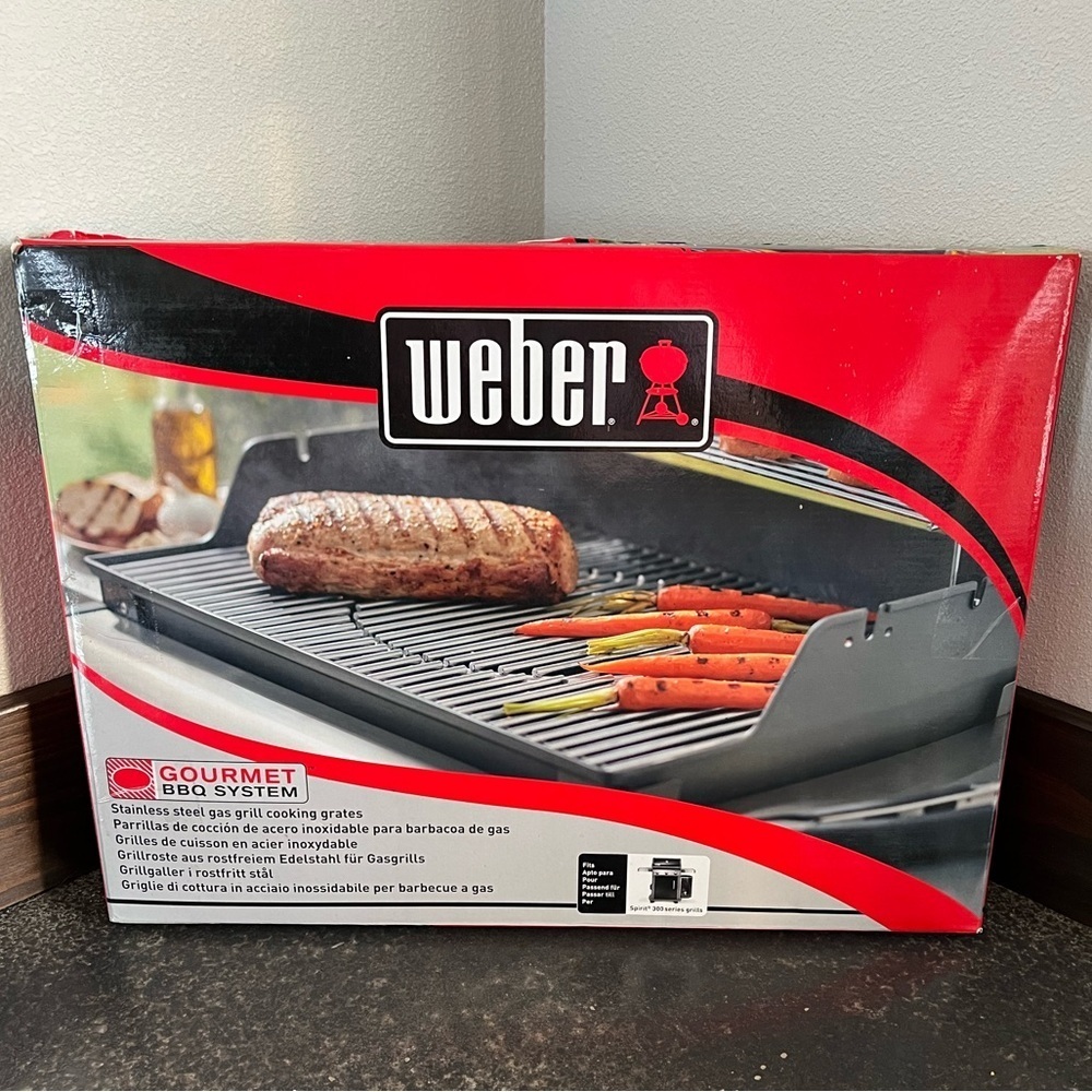 Weber Rectangle Stainless Steel Cooking Grate NIB Unopened 7586